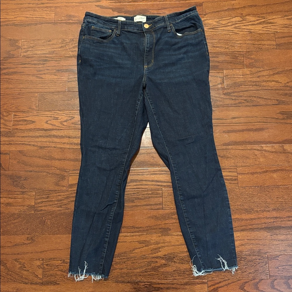 Universal Thread High Rise Skinny Jeans - Dark Blue
